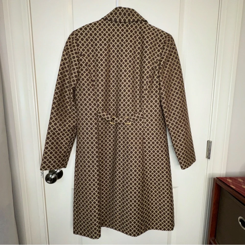 Sigrid Olsen Long Blazer Single Breasted Brown Gold Vintage - Picture 3 of 17